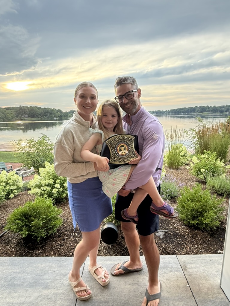 Ray Bertka, founder of Club1, with his family